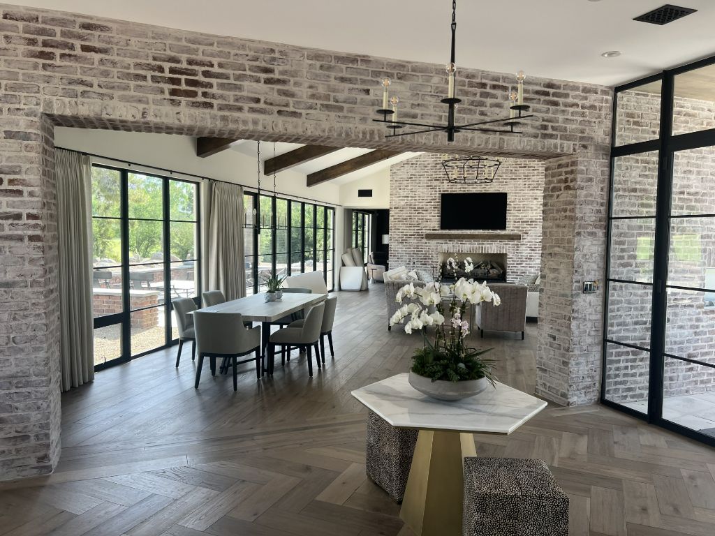 Interior masonry and finish detail
